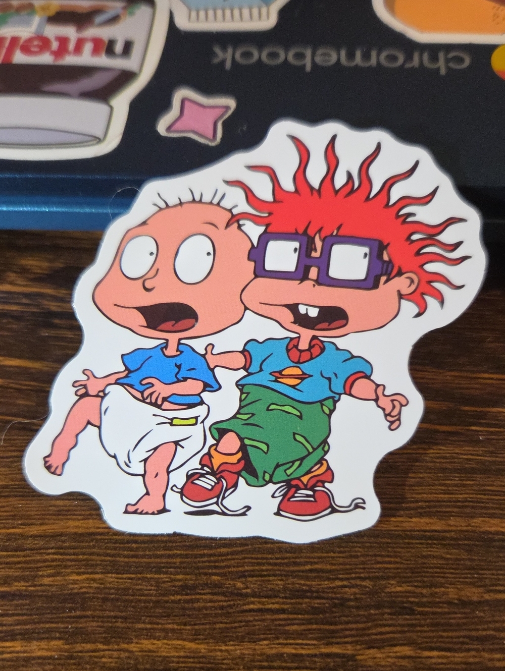 Kids Cartoon Sticker Pack - Red & Blue Rugrats Design